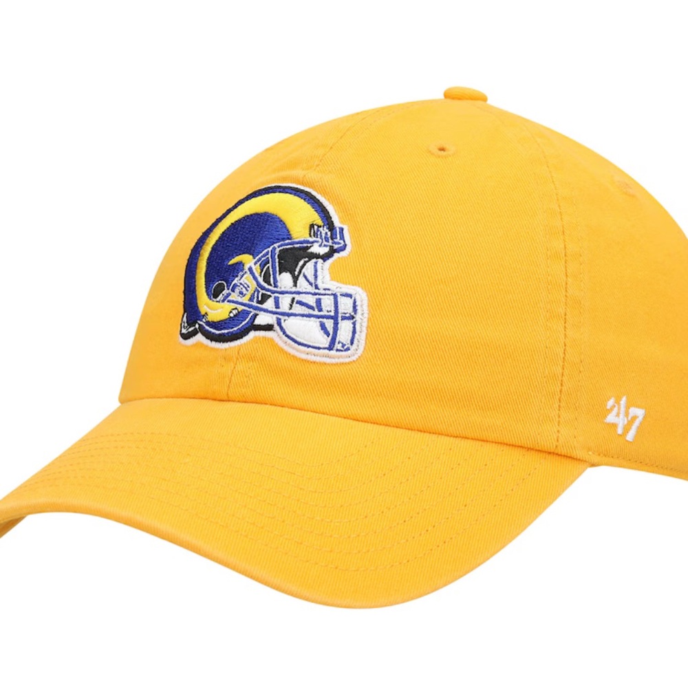 Yellow New Era 59 Fifty fitted hat with Rams logo NFL